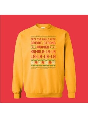 Kamala Harris Ugly Christmas Sweater Crewneck Sweatshirt